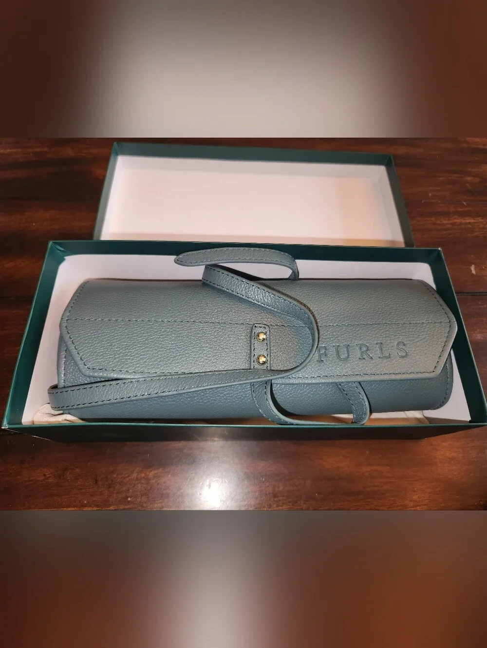 FURLS Venture Leather Teal Travel Roll – Crochet 12 Hook Organizer, New in Box